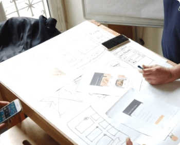 Linaïa UX - Planches de wireframes sur ergonomie application mobile