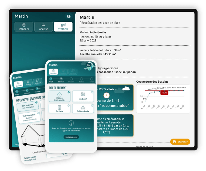 Linaïa réalisation : CoastAppli - Écran responsive mobile