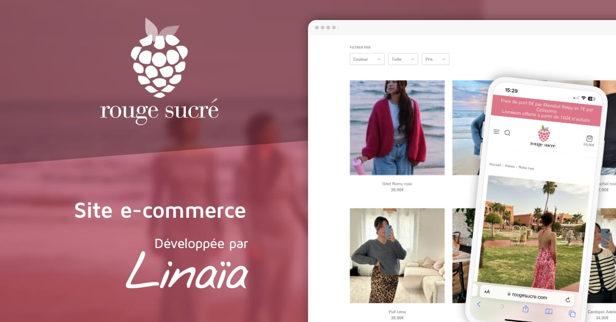 Study Rouge Rouge Sucré — Boutique e-commerce mode en ligne | Linaïa Rennes